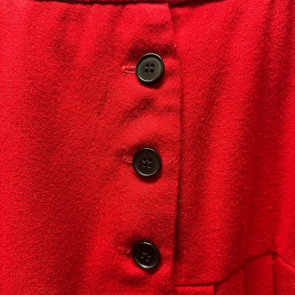 Dior Vibrant Red Women's Blazer with pleated skirt
